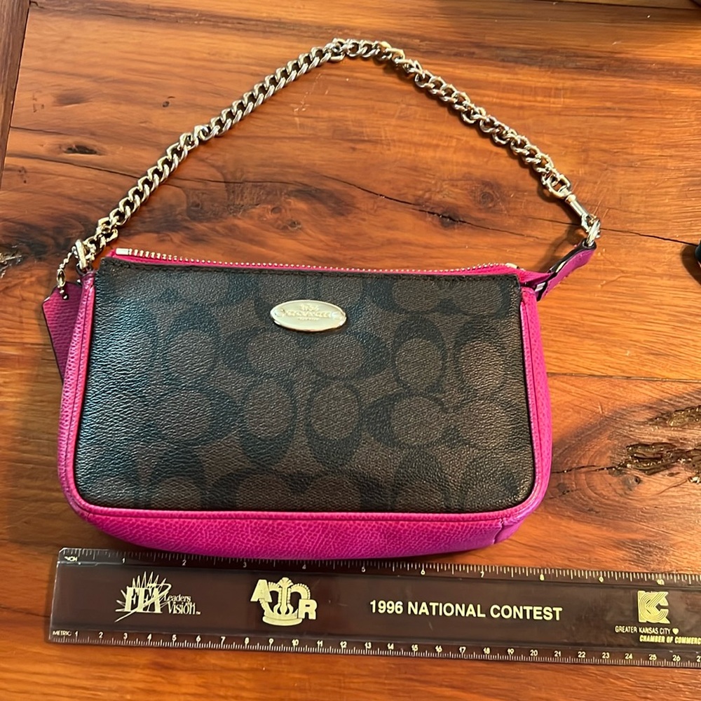 Coach clutch wristlet